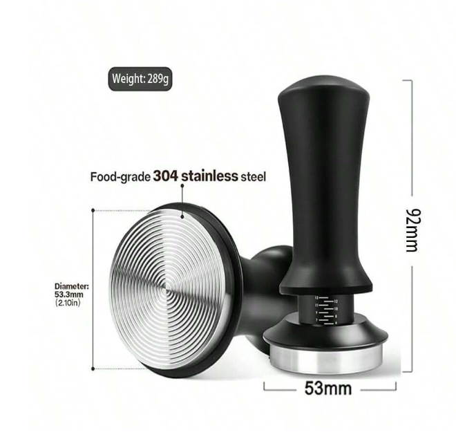 Coffee Tamper With Spring-Loaded Base