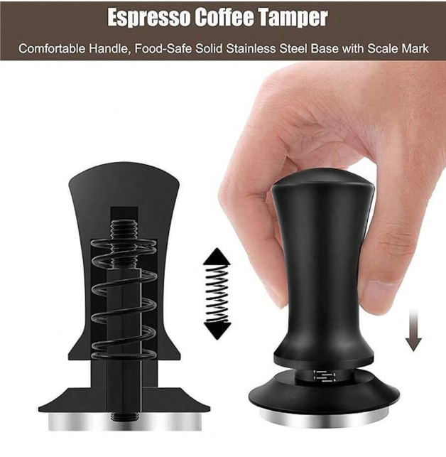 Coffee Tamper With Spring-Loaded Base